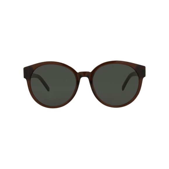 Saint Laurent Round-Frame Acetate Sunglasses Brown Womens - Picture 1 of 6